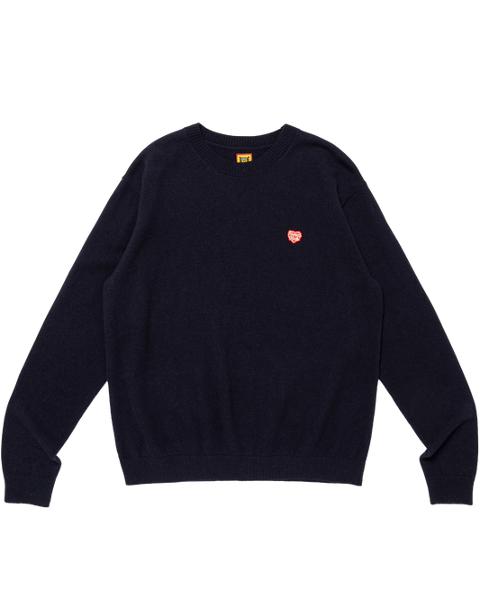 Heart Badge Knit Sweater