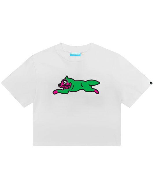 Womens Running Dog Cropped Tee