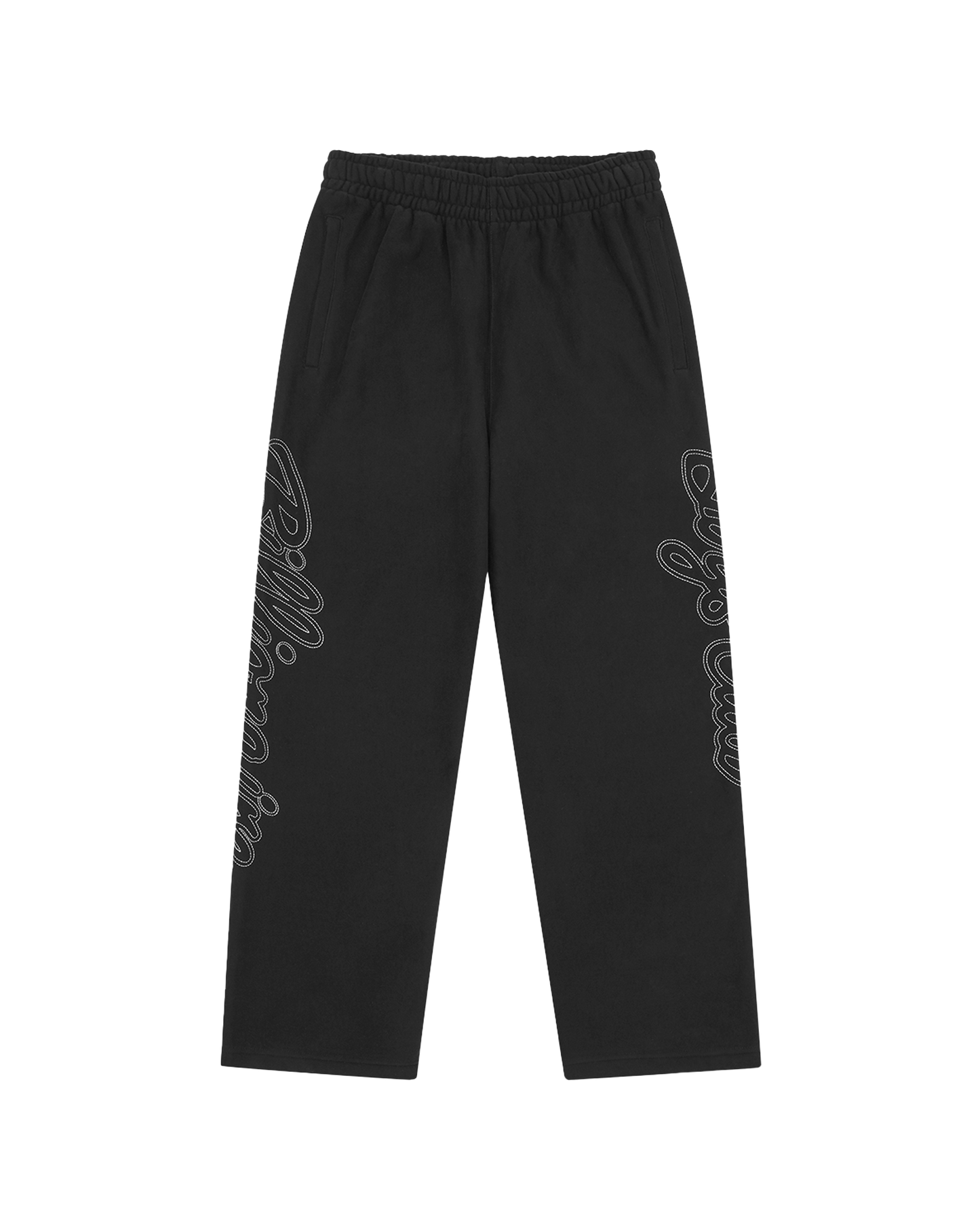 Script Logo Chainstitch Wide Leg Sweatpants