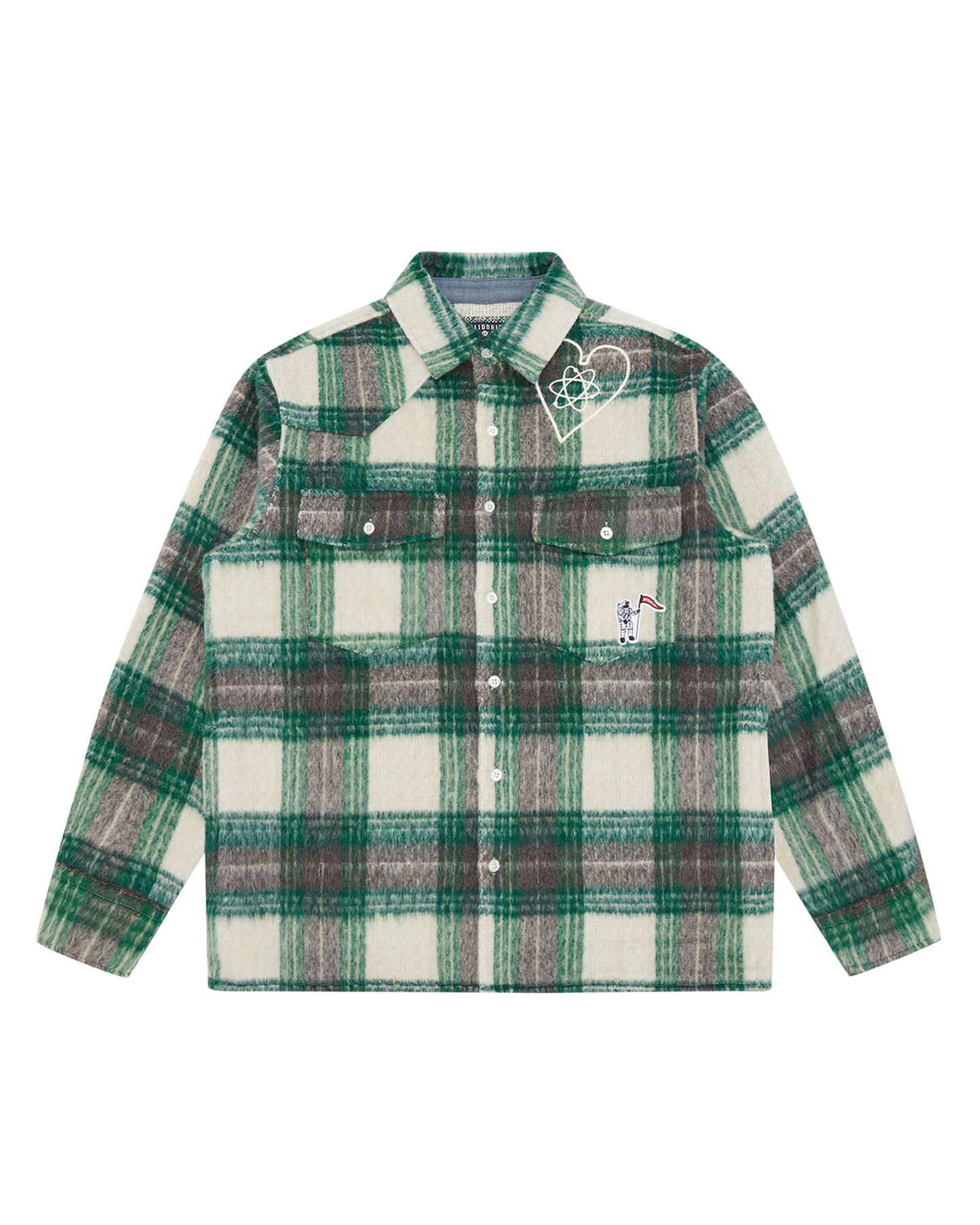 Heart & Mind Check Overshirt