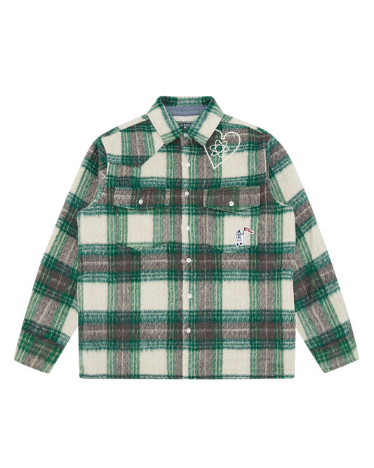 Heart & Mind Check Overshirt