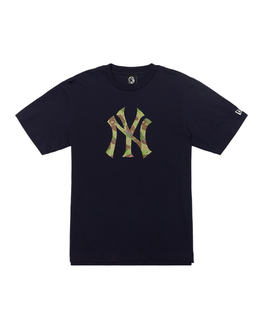 NY Yankees Space Camo Logo Tee