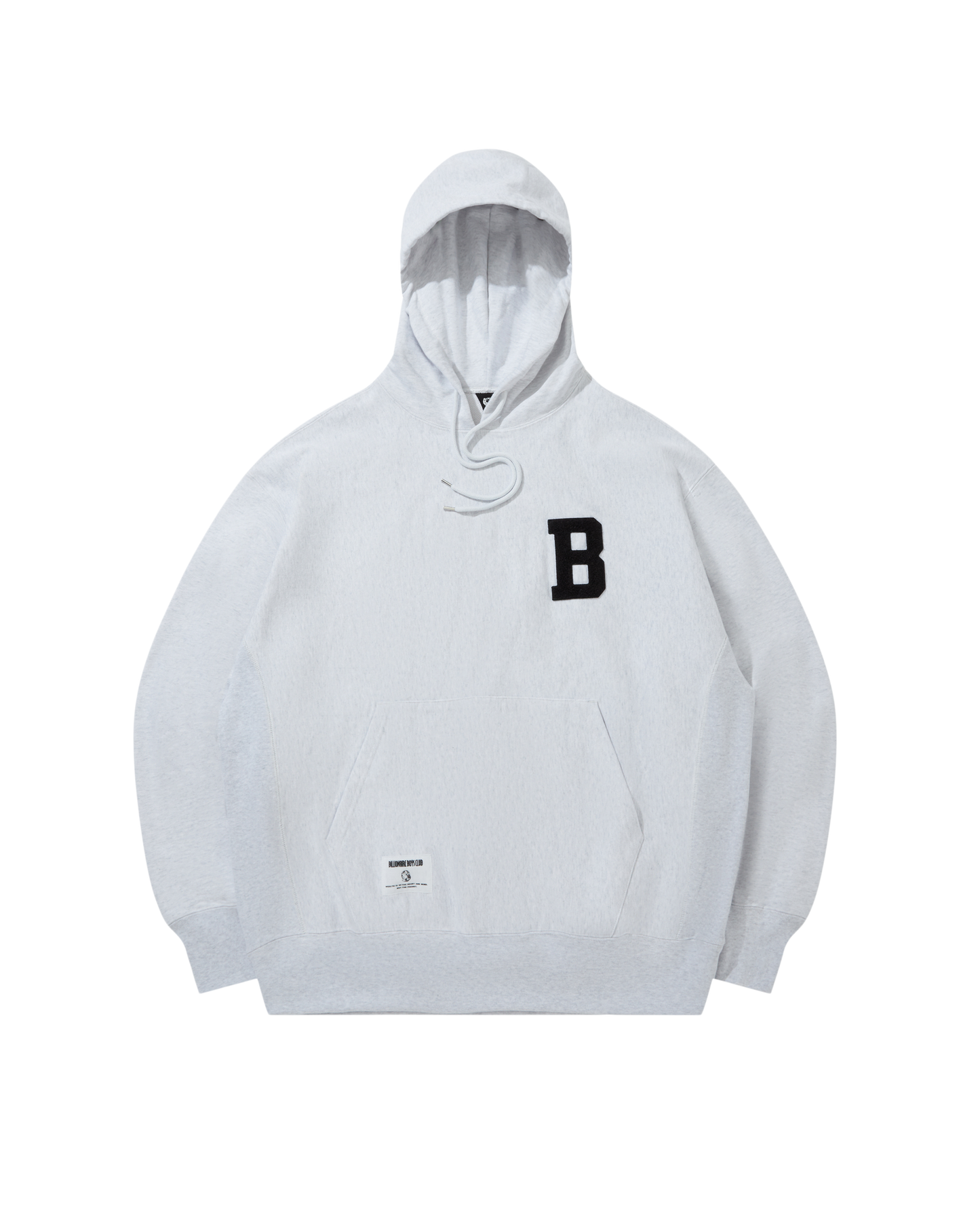 Chenille Logo Cotton Hoodie B