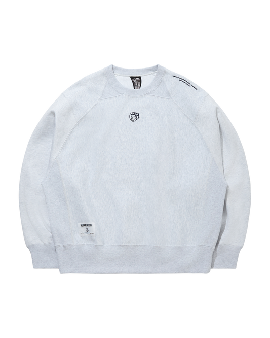 Embroidered Logo Gusset Cotton Sweatshirt