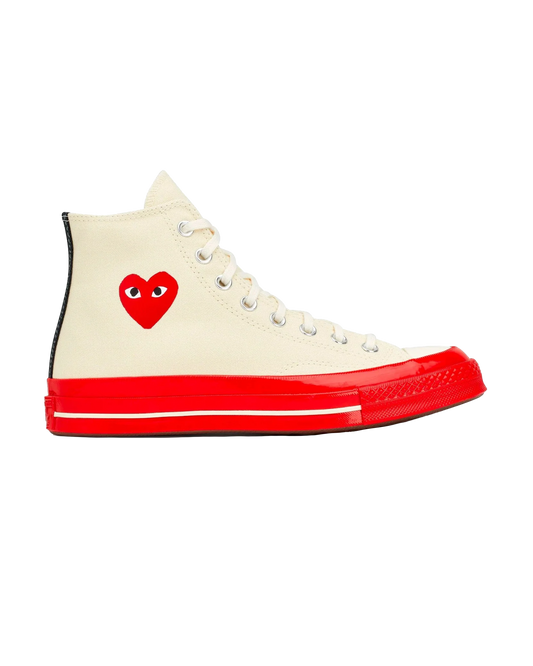 CHUCK TAYLOR RED SOLE HIGH TOP