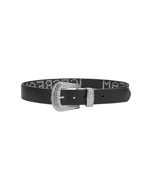 Gemstone Leather Belt