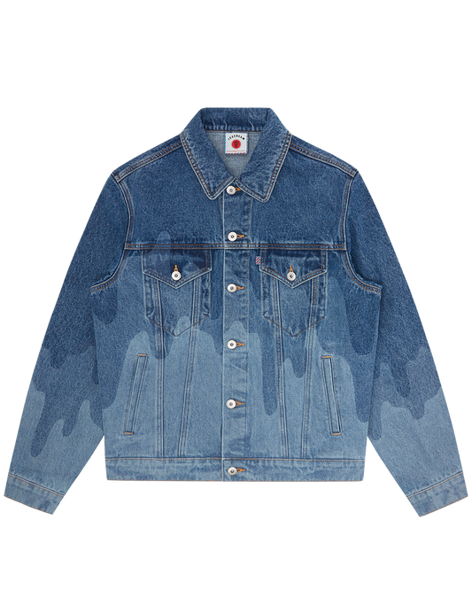 Lazer Drip Denim Trucker Jacket