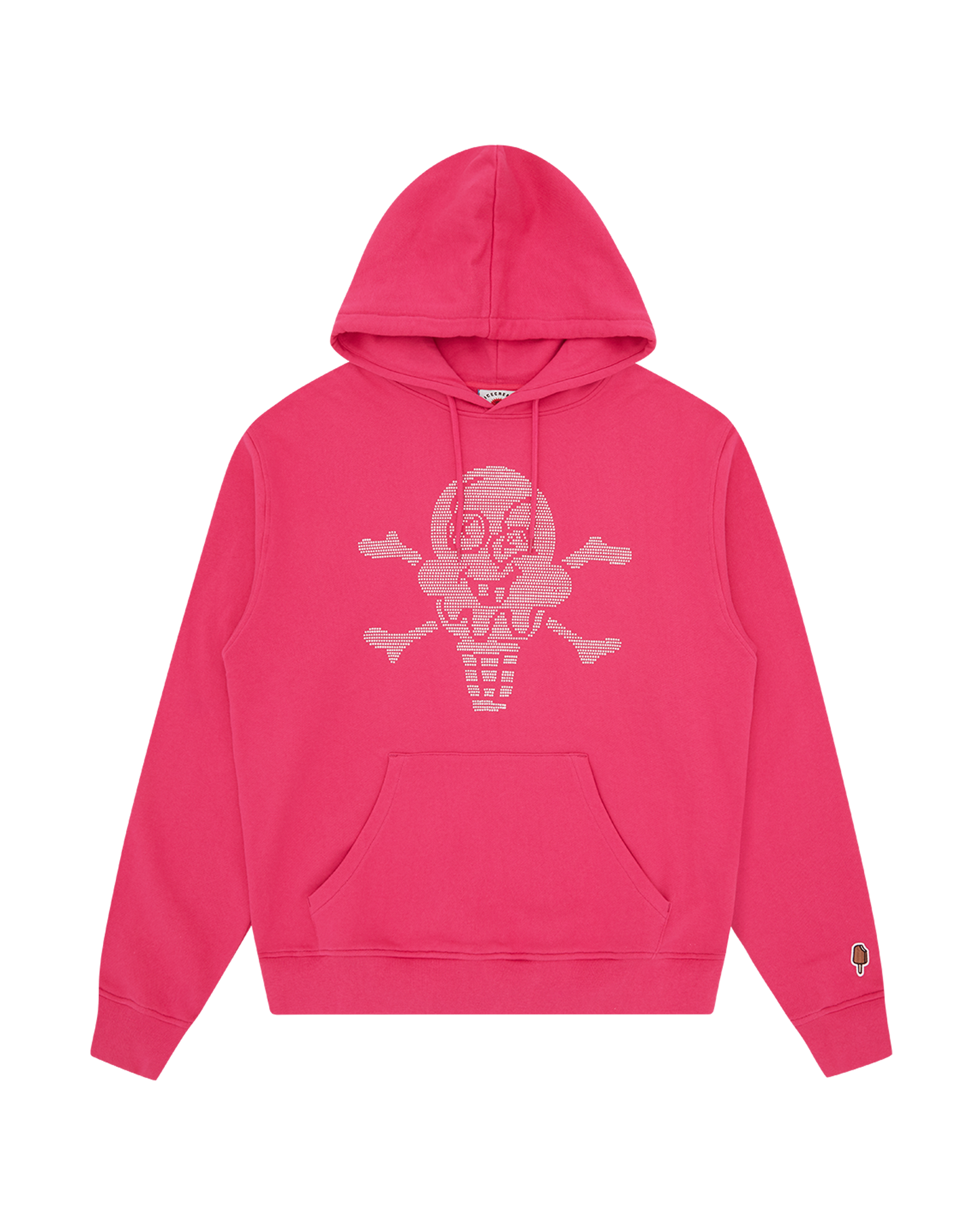 Rhinestone Cones & Bones Popover Hood