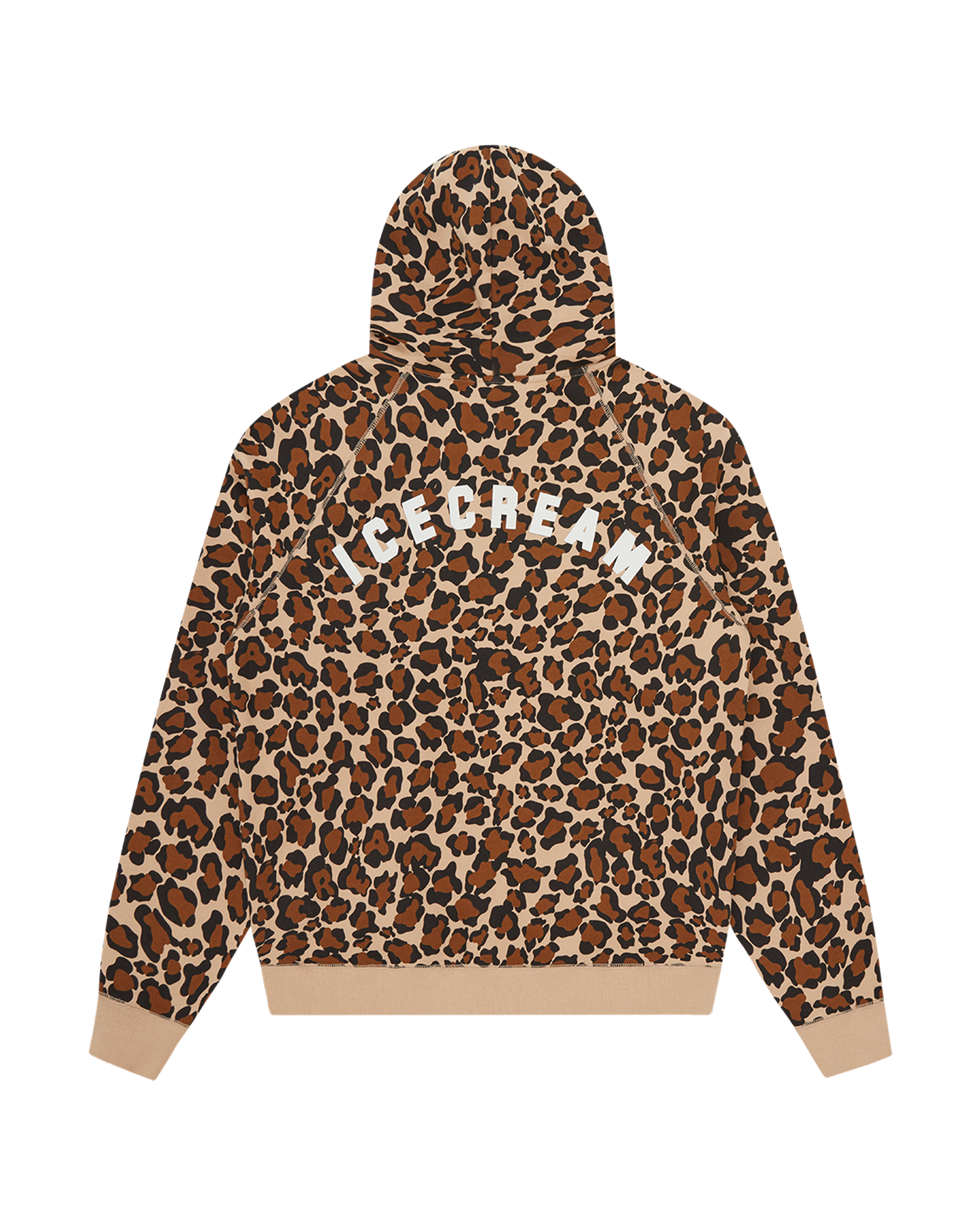 Leopard Print Zip Through Hood