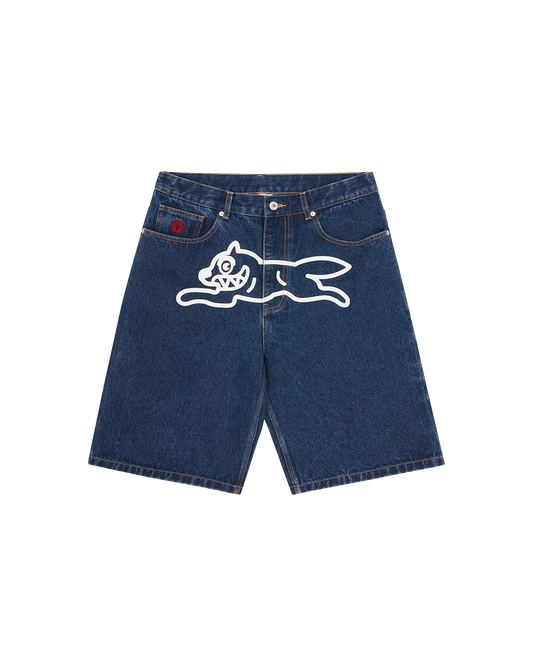 Running Dog Denim Shorts