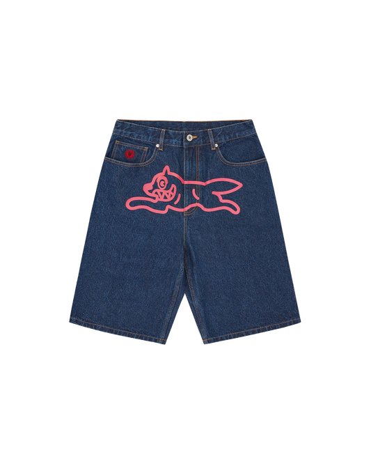 Running Dog Denim Shorts