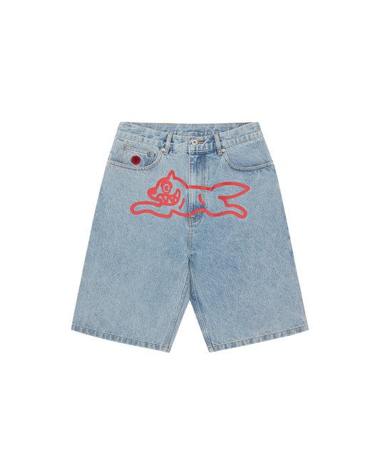 Running Dog Denim Shorts