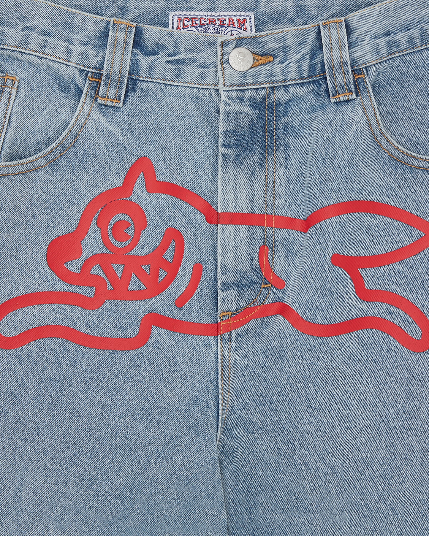 Running Dog Double Scoop Denim Pant