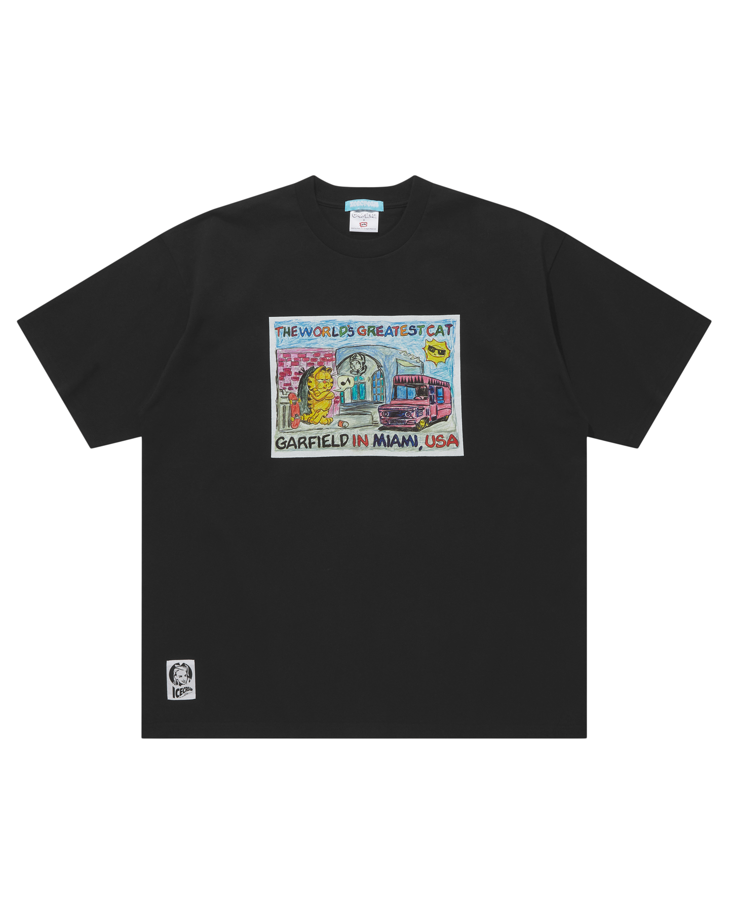 ICECREAM x Garfield Cotton T-Shirt Miami