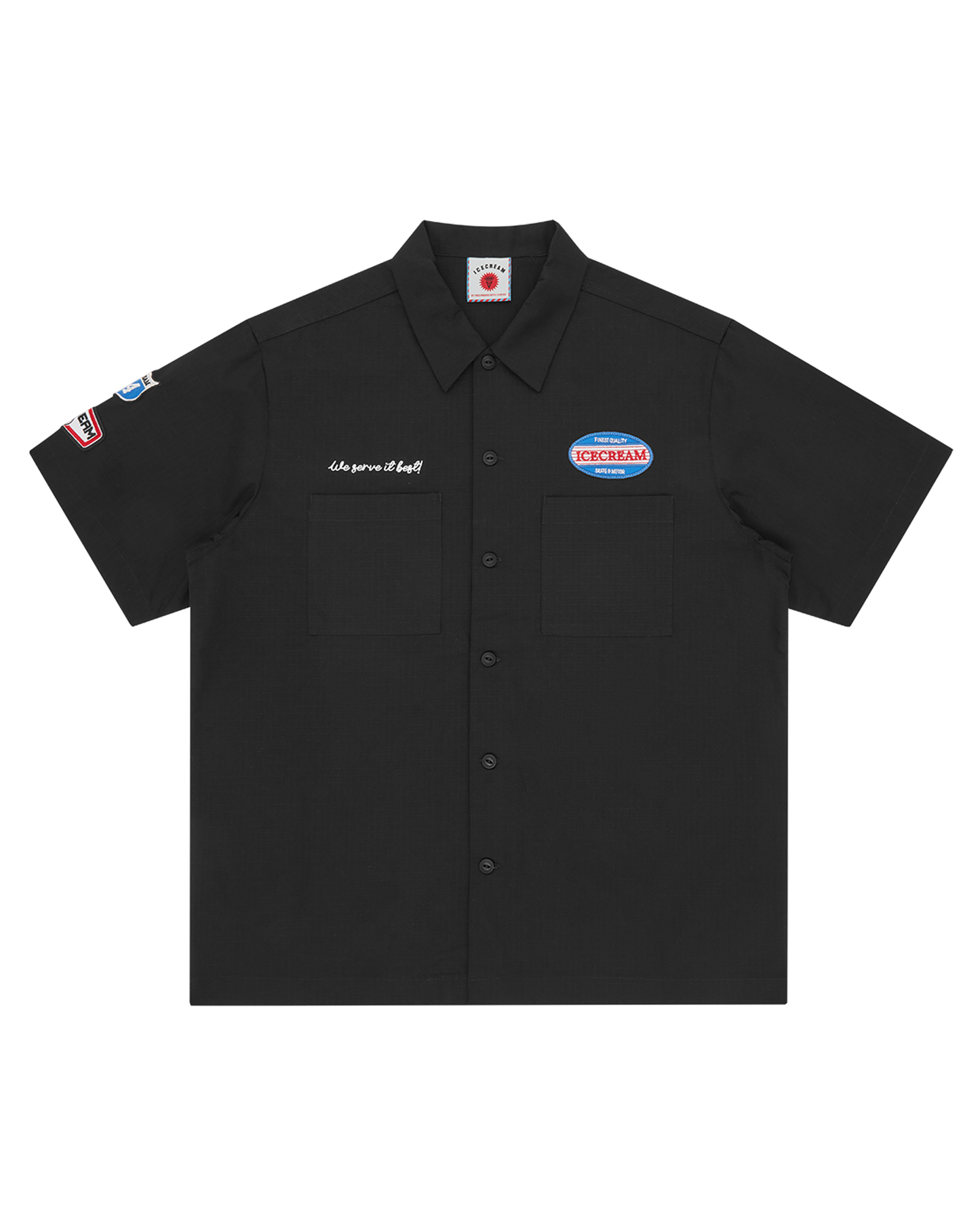 Short Sleeve Patch Work Shirt