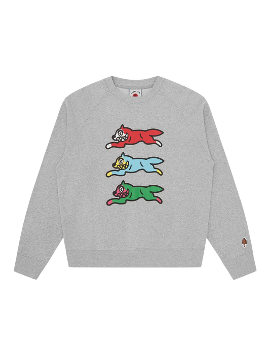 Triple Running Dog Crewneck