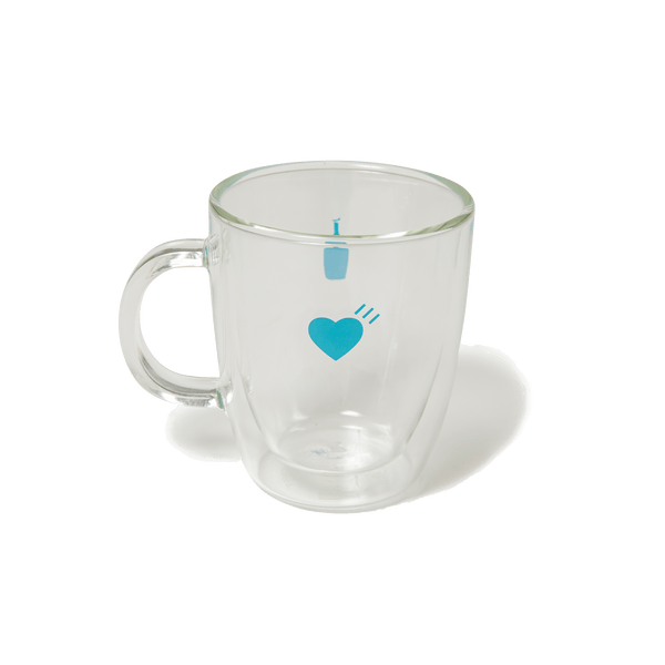 DOUBLE WALL GLASS MUG