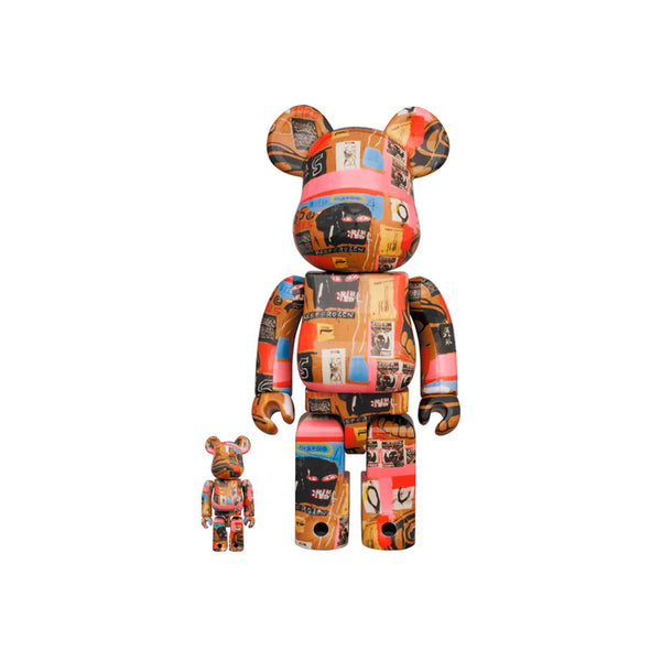 BE@RBRICK ANDY WARHOL X JEAN-MICHEL BASQUIAT #2 100