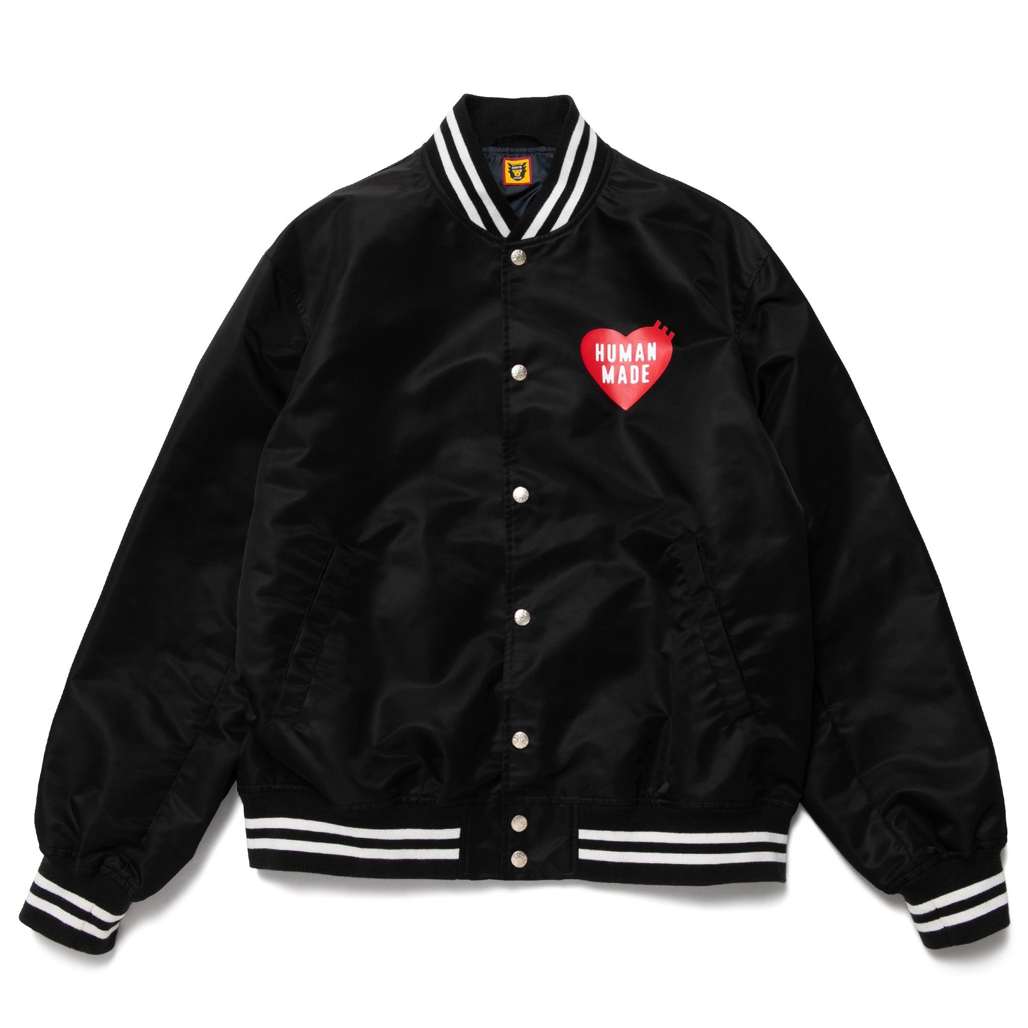 HUMAN MADE NYLON STADIUM JACKET BLACK L - アウター